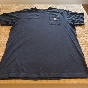 Carhartt Blue Pocket T-Shirt Size 2XL Tall